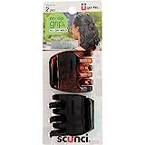 Scunci No-Slip Grip Chunky Jaw Clips | All Day Hold | 2-Pieces per Pack (1-Pack) | Amazon (US)