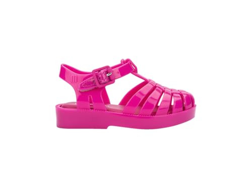 mini melissa Possession Jelly Sandal for Babies & Toddlers - The Iconic 90s Original Jelly Shoe, Fishermans Sandal with Adjustable Strap & Side Buckle, Bright Pink, 8 | Amazon (US)