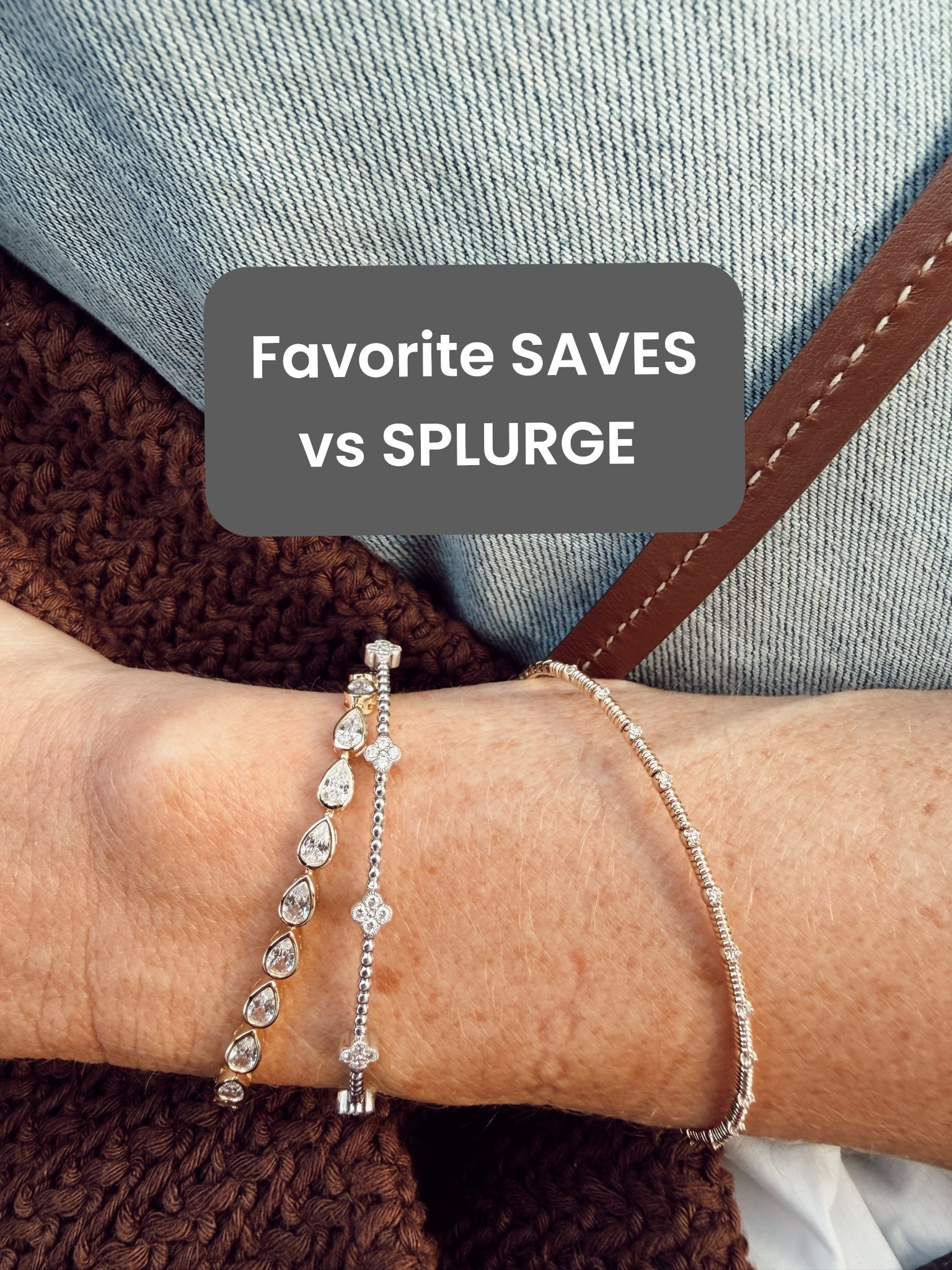 Love these areas to save! Here are some ideas :
Everyday jewels that mix with your splurge pieces to elevate them even more!

Occasion dresses that aren’t $$

Bedding! My faves are under 100!

Makeup. Splurge on skin not mascara. 

Athleisure - too much goodness for bargain prices! 

Socks - silly to spend. 

Jeans - yes you need splurge ones but omg the under $100 are crazy good!