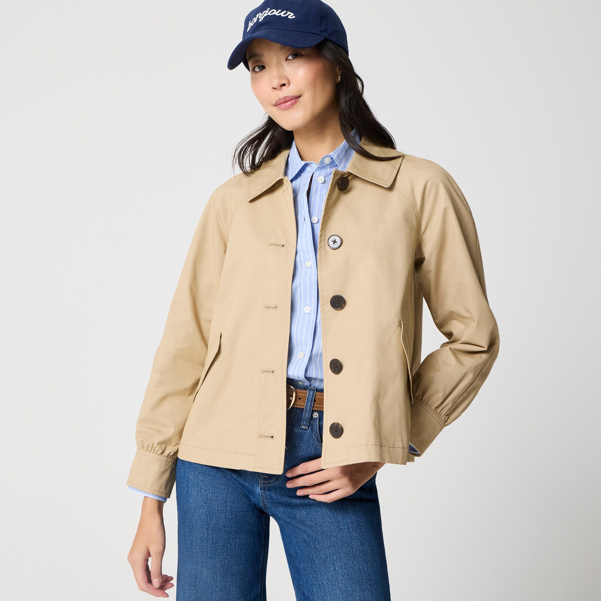 Short utility trench jacket | J.Crew Factory