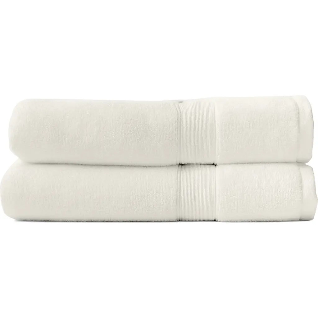 Cozy Earth Luxe Set of 2 Bath Towels in Seashell at Nordstrom | Nordstrom