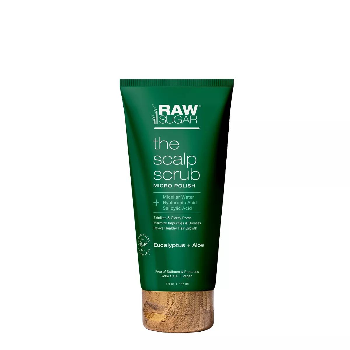 Raw Sugar Scalp Scrub Micro Polish Eucalyptus + Aloe - 5 fl oz | Target