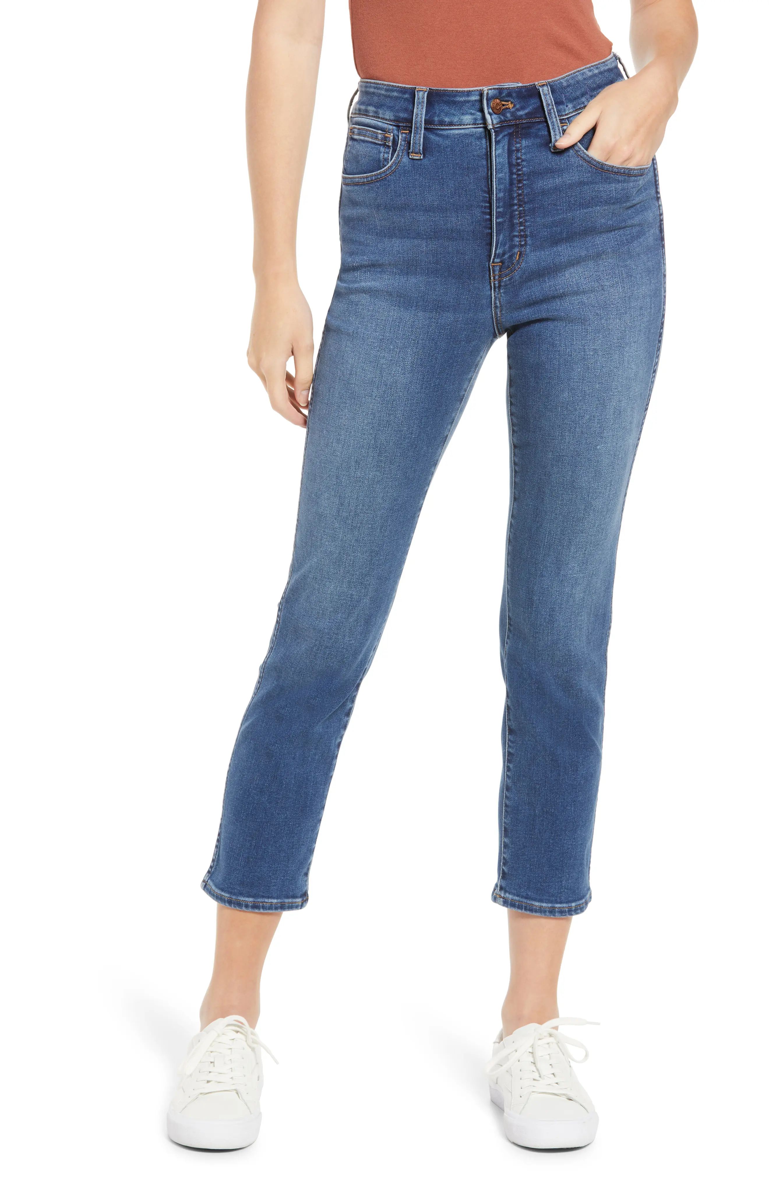 Madewell Roadtripper Curvy High Waist Stovepipe Jeans, Size 28 in Glynn Wash at Nordstrom | Nordstrom