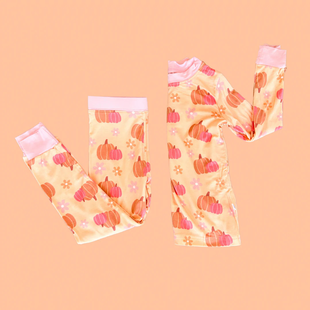 Blushing Pumpkin PJ Set | Poppy Kids Co