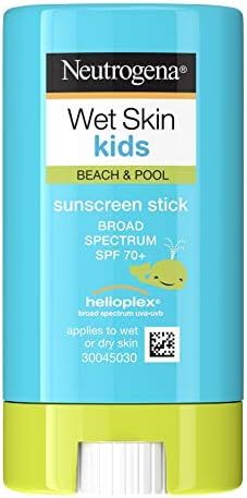 Amazon.com: Neutrogena Wet Skin Kids Water Resistant Sunscreen Stick for Face and Body, Broad Spe... | Amazon (US)
