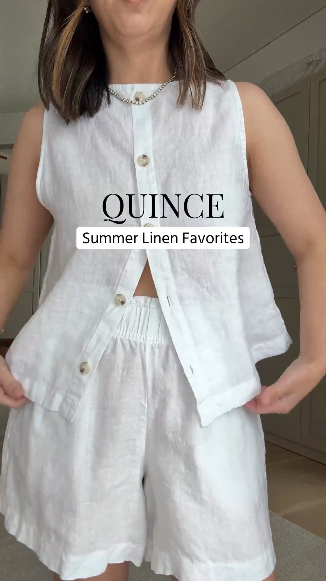 New summer pieces from @Quince. Easy linen separates, lightweight cashmere, and versatile pieces that work all season long. #quincepartner

White tank small
White linen shorts small
Cashmere sweater xs
Navy tank small
Navy linen shorts small

#LTKPetite