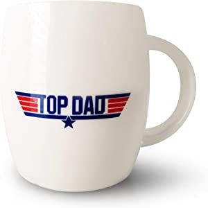 Patriotic Coffee Mug for Dad and Grandpa - Top Dad Fun Novelty Cup for Father’s Day Holiday or ... | Amazon (US)
