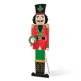 Glitzhome 60-in Nutcracker Free Standing Decoration | Lowe's