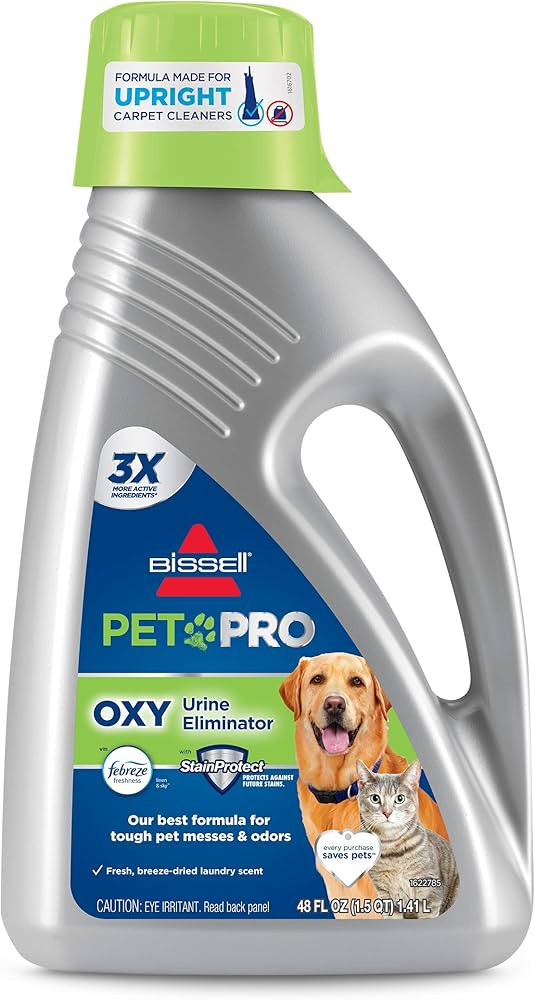 Bissell Professional Pet Urine Elimator with Oxy and Febreze Carpet Cleaner Shampoo 48 Ounce | Amazon (US)