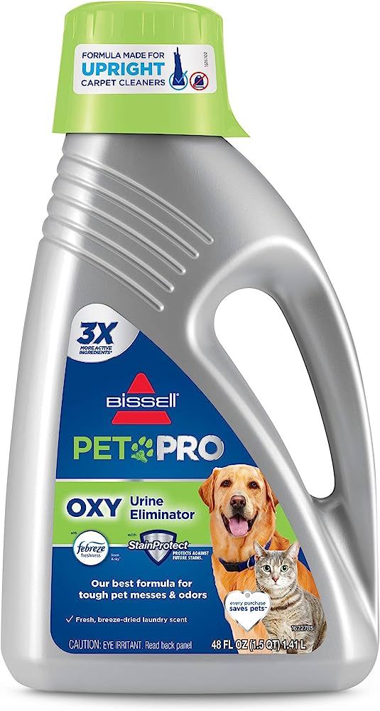 Bissell Professional Pet Urine Elimator with Oxy and Febreze Carpet Cleaner Shampoo 48 Ounce | Amazon (US)