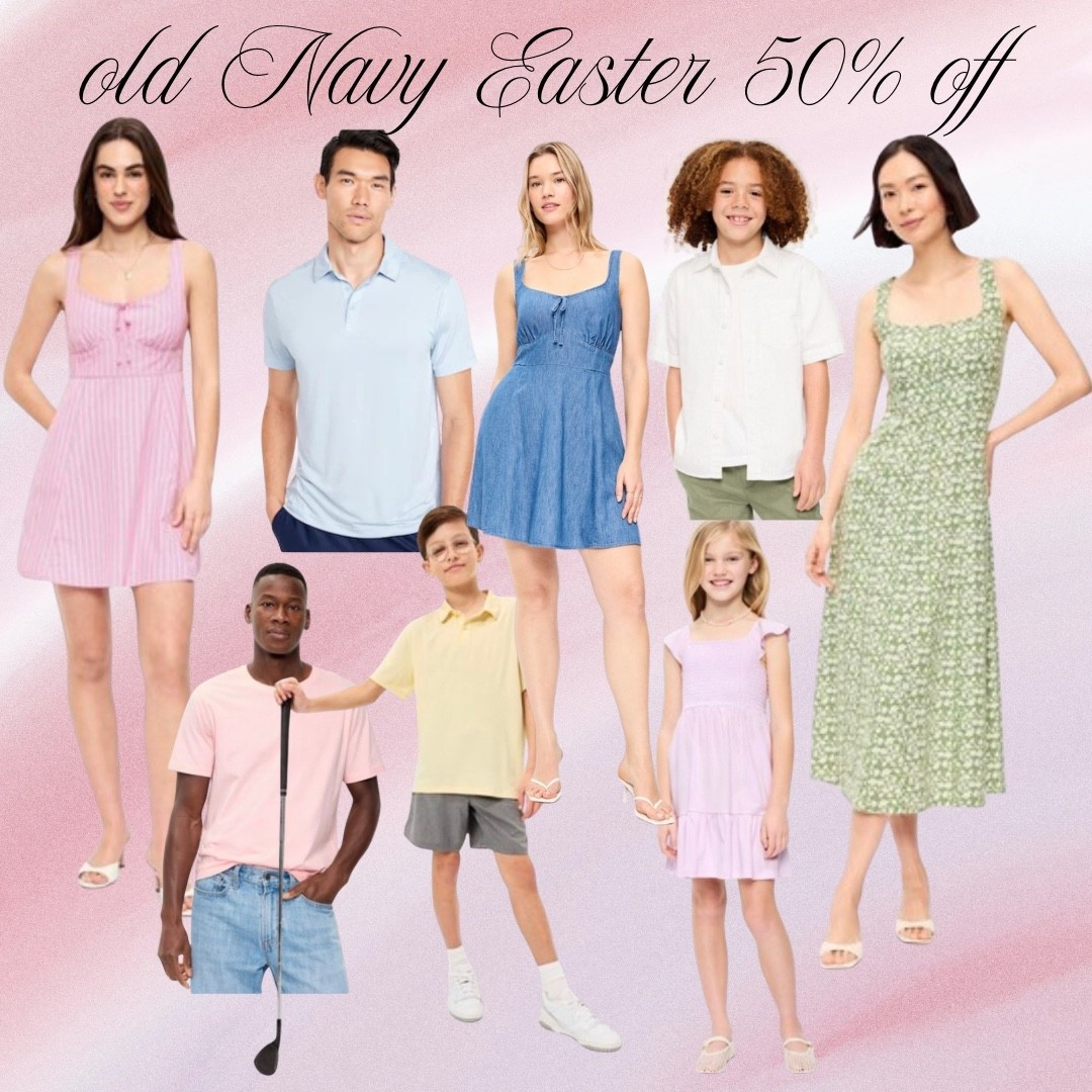 Old navy 50% off for Easter! #oldnavy #easter #dressy #easterdress #family #oldnavystyle 

#LTKSaleAlert #LTKKids #LTKMens