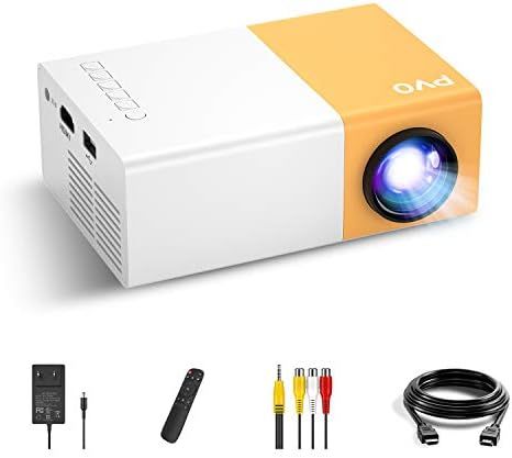 Mini Projector, PVO Portable Projector for Cartoon, Kids Gift, Outdoor Movie Projector, LED Pico ... | Amazon (US)