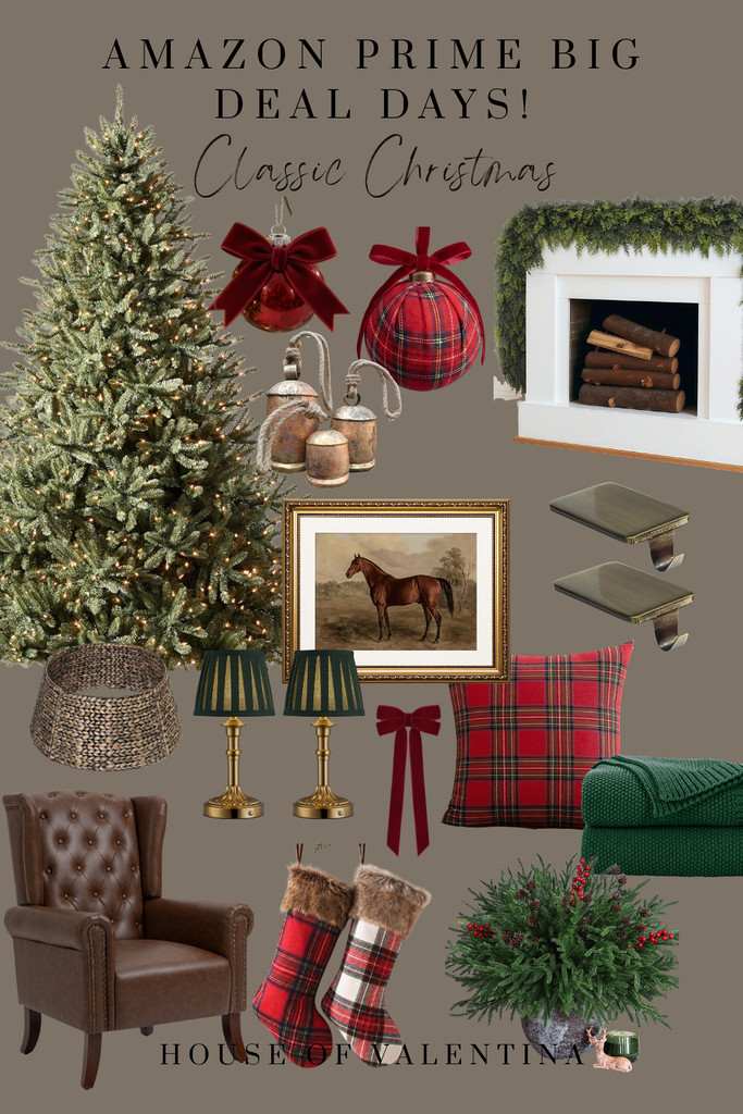 I AM SO READY FOR CHRISTMAS!!!  I’ve been dreaming about a classic, cozy Christmas and these finds are EVERYTHING I want this year! Think rich tartan plaids, deep red velvet bows, gorgeous evergreens, warm brass, leather, and all those nostalgic details that make Christmas feel like CHRISTMAS.

And with Amazon Prime Big Deal Days happening, I obviously had to round up some of my absolute FAVORITES! I’m completely obsessed with this mix. It feels timeless, collected, cozy, and just a little bit Ralph Lauren... basically my dream Christmas! 

I seriously want ALL OF IT. Which piece is your favorite?!  

 #LTKSeasonal #LTKHome #LTKSaleAlert