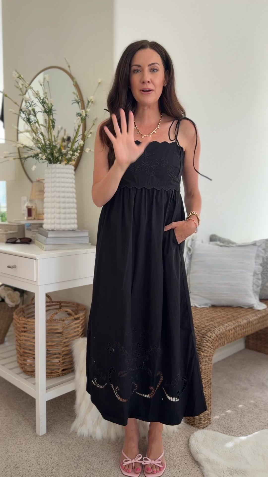 Under $40 Walmart dress with all the prettiest details! Wearing an xs

#LTKootd #LTKSeasonal