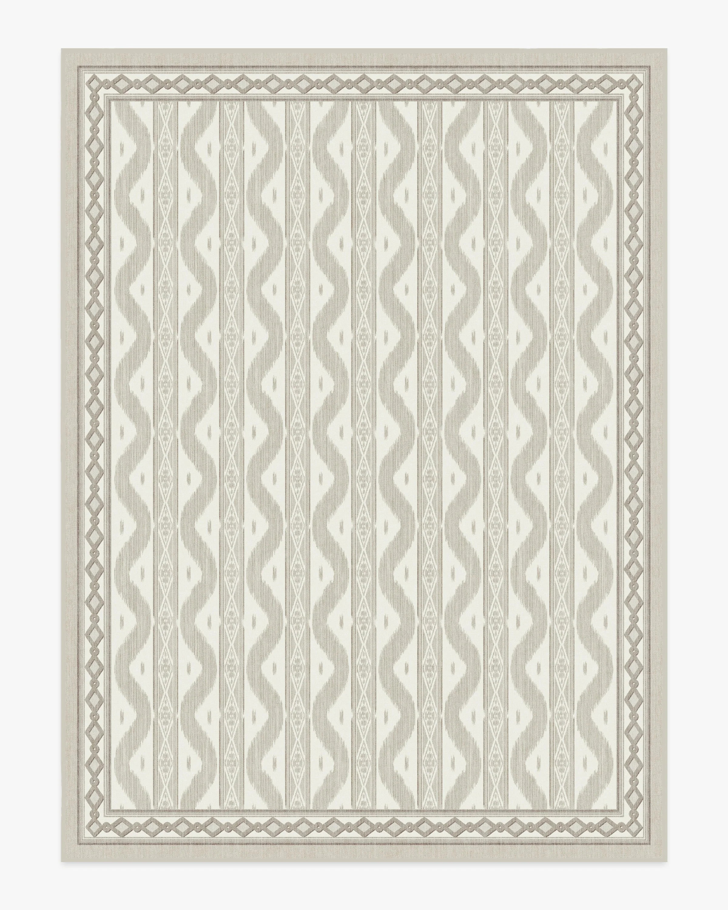 Ava Ikat Beige Rug by Mrs. Alice | Ruggable US | Ruggable