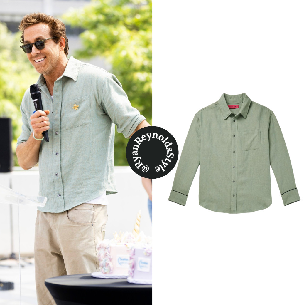 Ryan Reynolds' linen jacquard silk shirt from The Elder Statesman is on major sale!  

 #LTKOver40 #LTKSaleAlert #LTKMens
