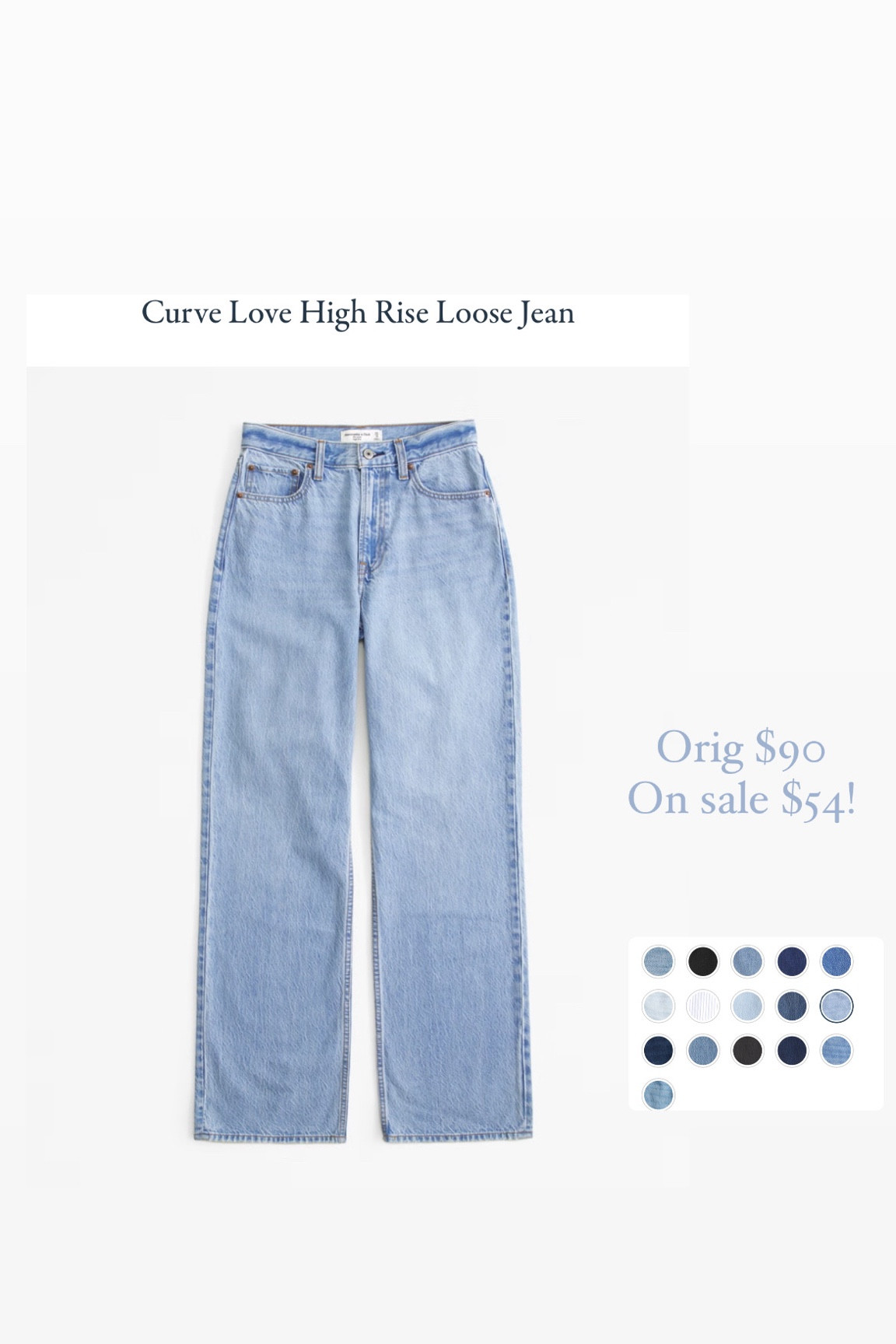 Favorite fall trendy Jean! Curve love loose denim. Comes in a bunch of colors and on sale $54!


#LTKFindsUnder100 #LTKSaleAlert #LTKStyleTip