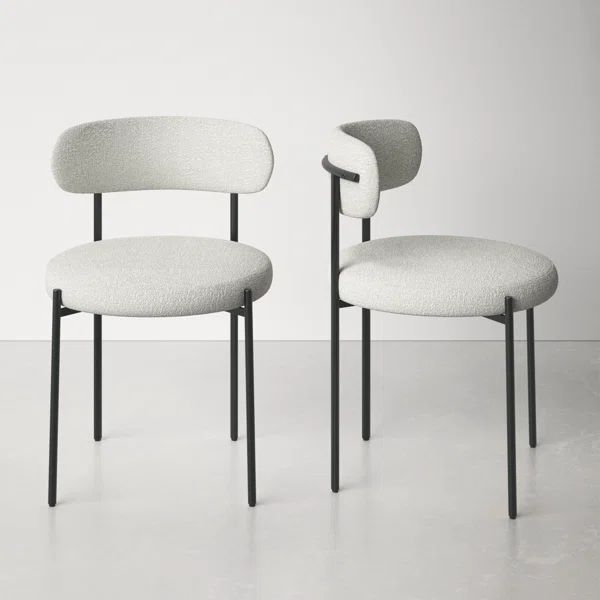 Sherwood Solid Back Boucle Side Chair | Wayfair North America