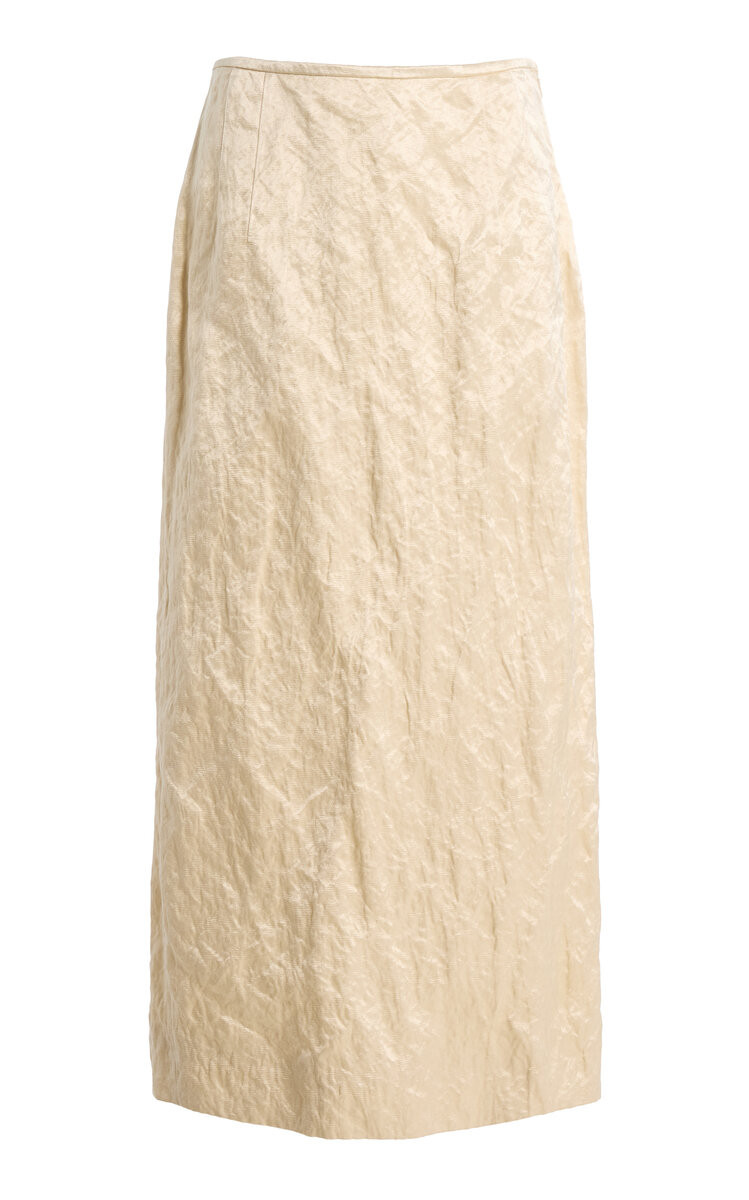 Mena Straight Cotton-Blend Midi Skirt By Fforme | Moda Operandi | Moda Operandi (Global)
