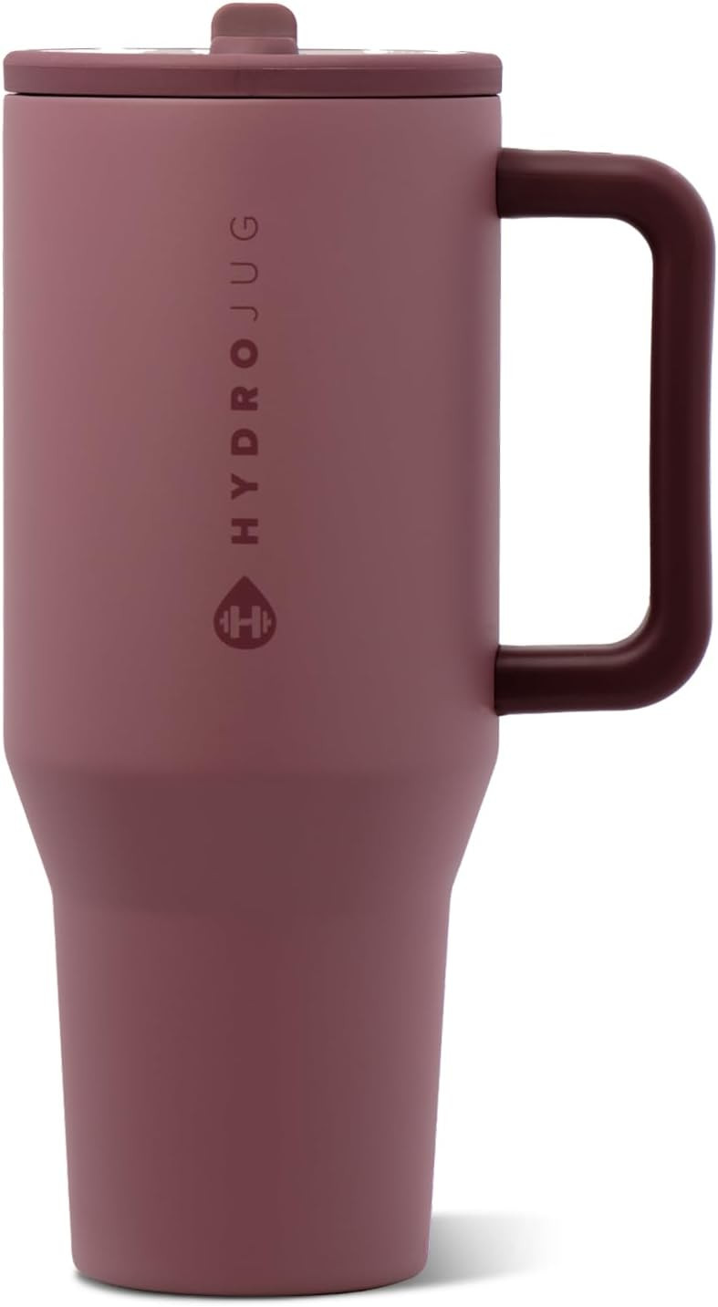 HydroJug Traveler 40oz, Insulated Tumbler with Handle & Straw, Canyon Rose | Amazon (US)