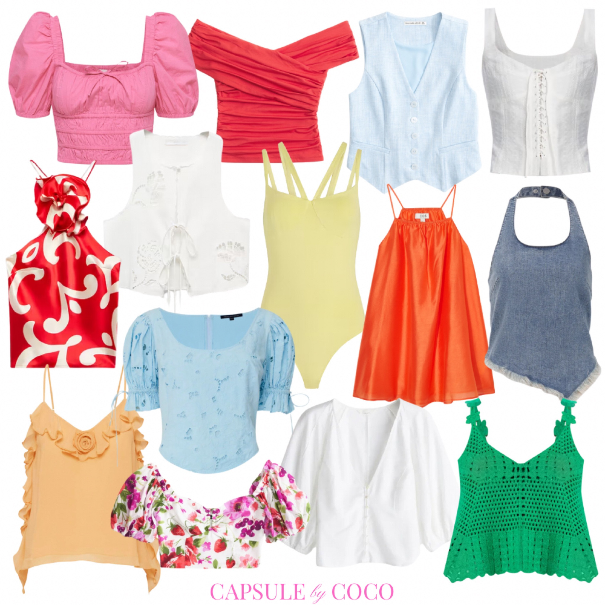 TOPS! 

Jean shorts and a top, summer tops, summer blouses, summer outfit, summer outfits, cute tops, denim shorts and a top, going out, preppy top, preppy tops, crochet top, crochet tops, bodysuit, bodysuits, CapsuleByCoCo

#LTKStyleTip #LTKSeasonal