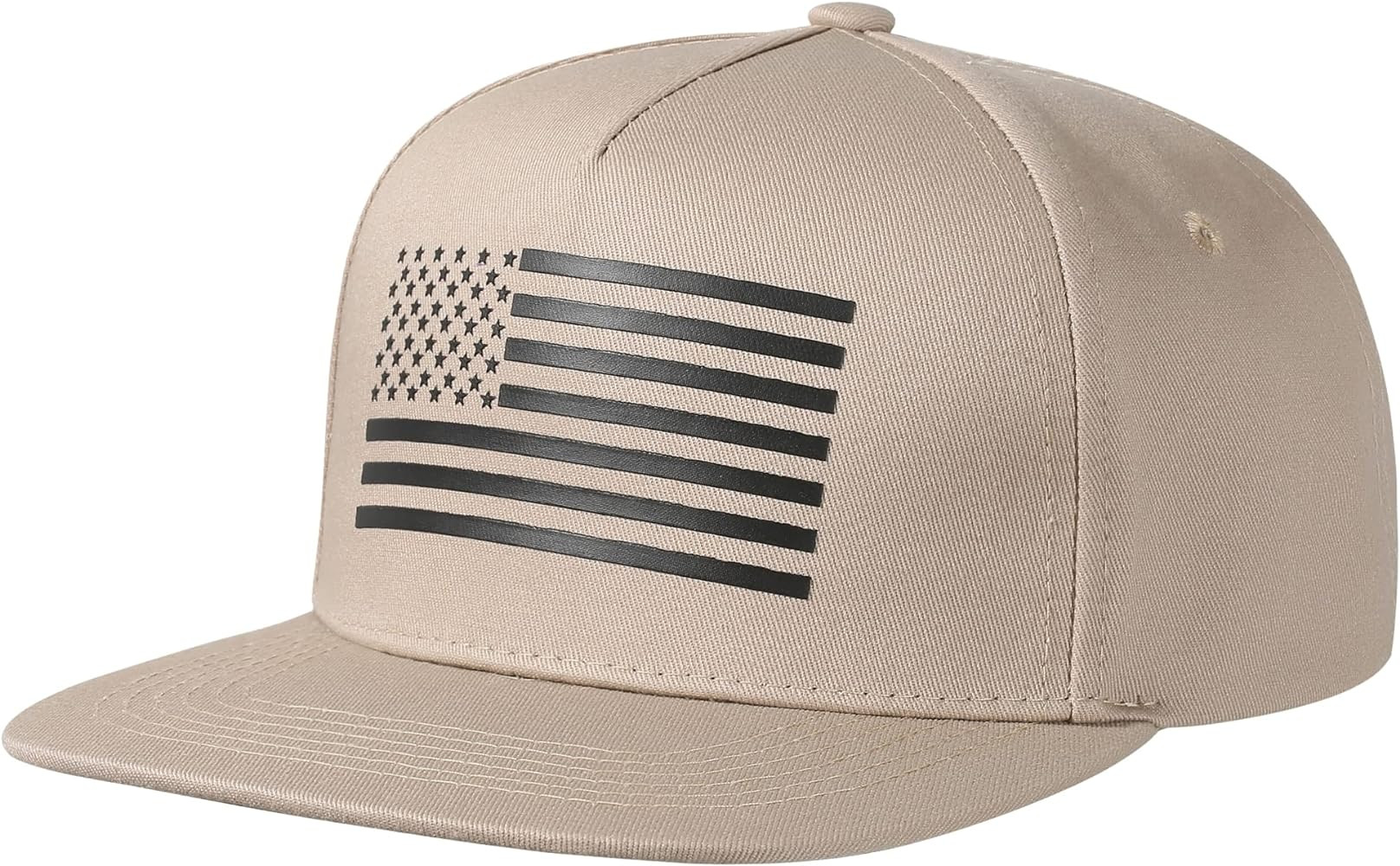 Baseball Cap, Snapback Trucker Hat for Men & Women with American Flag and Adjustable, Breathable ... | Amazon (US)