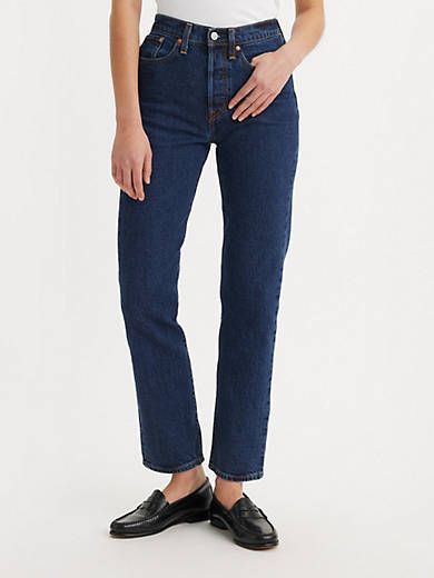 Ribcage Straight Ankle Women's Jeans - Dark Wash | Levi's® US | LEVI'S (US)