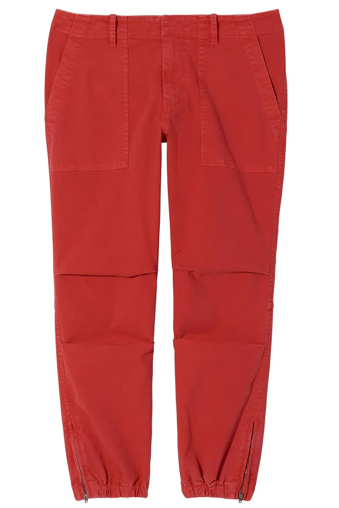 Cropped Military Pant in Sunfaded Red | Hampden Clothing