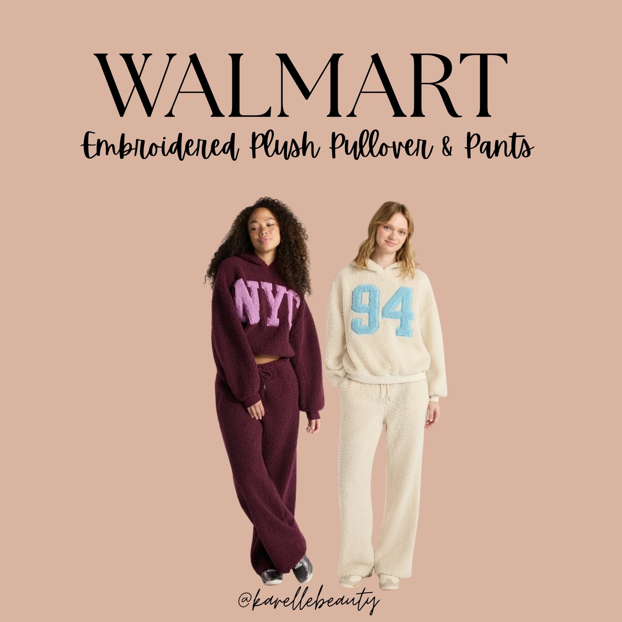 Embroidered Plush Pullover & Pants.

#LTKFindsUnder50 #LTKPlusSize #LTKSeasonal