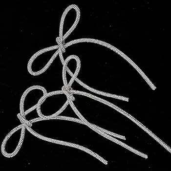 Oversize Rhinestone bow glass rope bow brooch glitter tupe trim Rhinestone Trim Rope Cord for Cra... | Amazon (US)