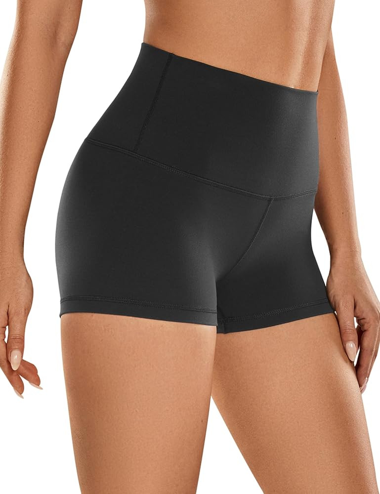 CRZ YOGA Womens Butterluxe Biker Shorts 2.5 Inches - High Waisted Yoga Workout Running Volleyball... | Amazon (US)