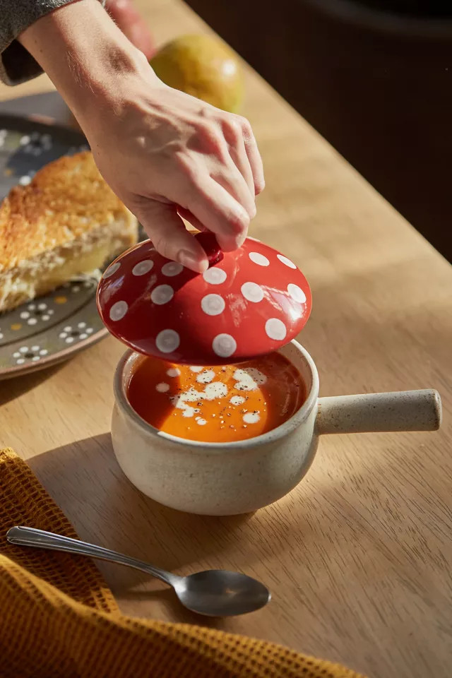 Mushroom Lidded Soup Crock | Urban Outfitters (US and RoW)