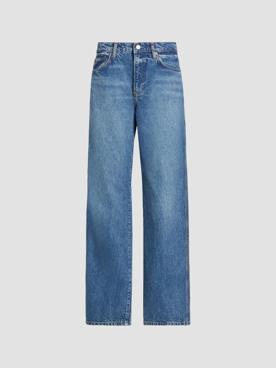 Women's Val 90s Mid-Rise Straight-Leg Jeans - Pelican - Size 28 | Saks Fifth Avenue