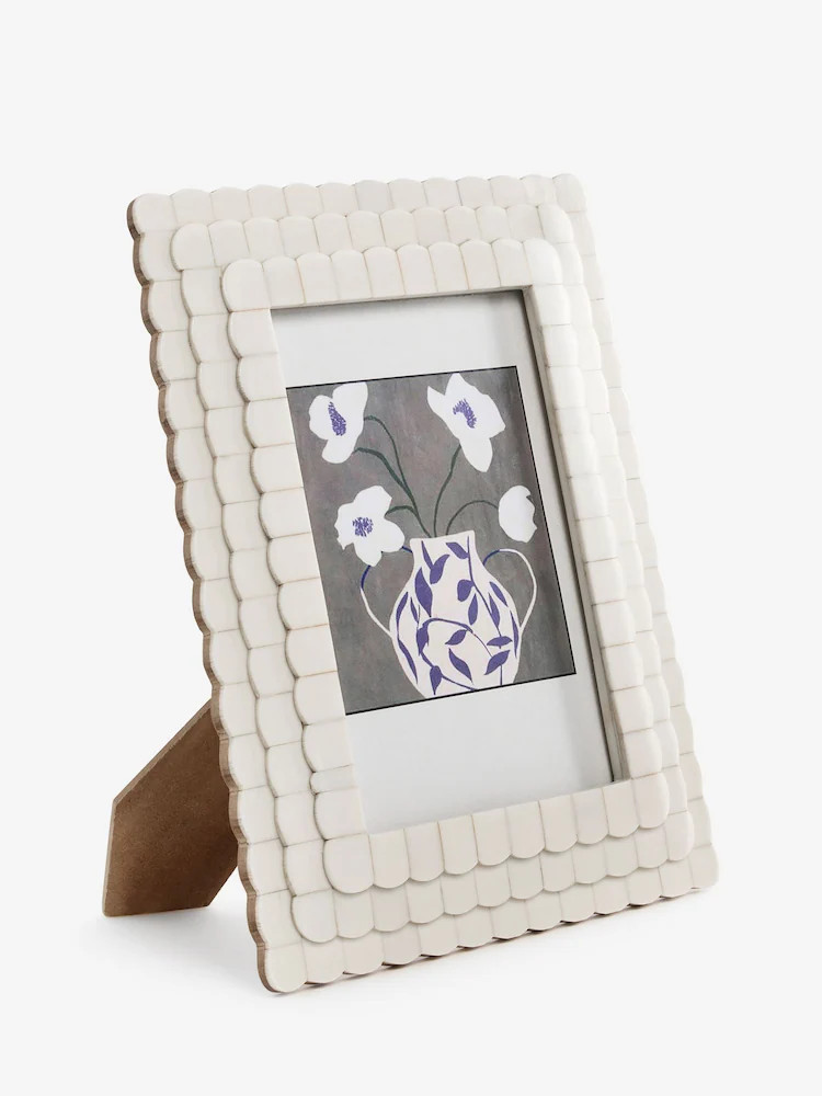 Buy White Scalloped Decorative Photo Frame from Next United Arab Emirates | Next UAE