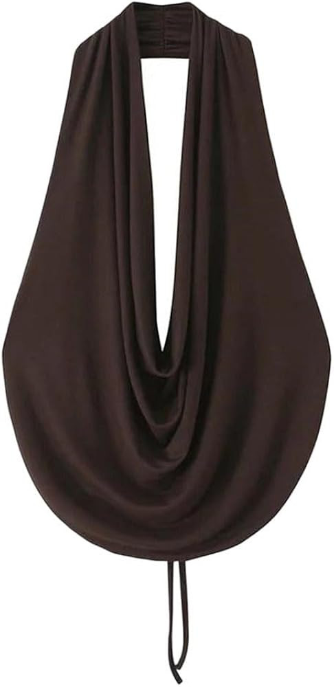 Women's Shirt Style Neck Pleated Decorative Versatile Top | Amazon (US)