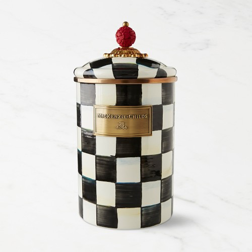 MacKenzie-Childs Courtly Check Canister, Large | Williams-Sonoma
