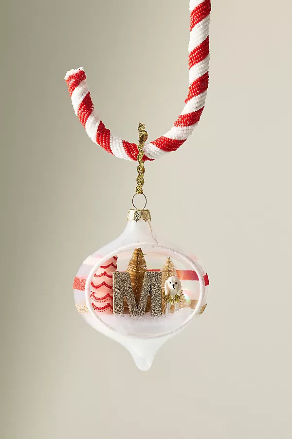 Party Animal Monogram Ornament | Anthropologie (US)