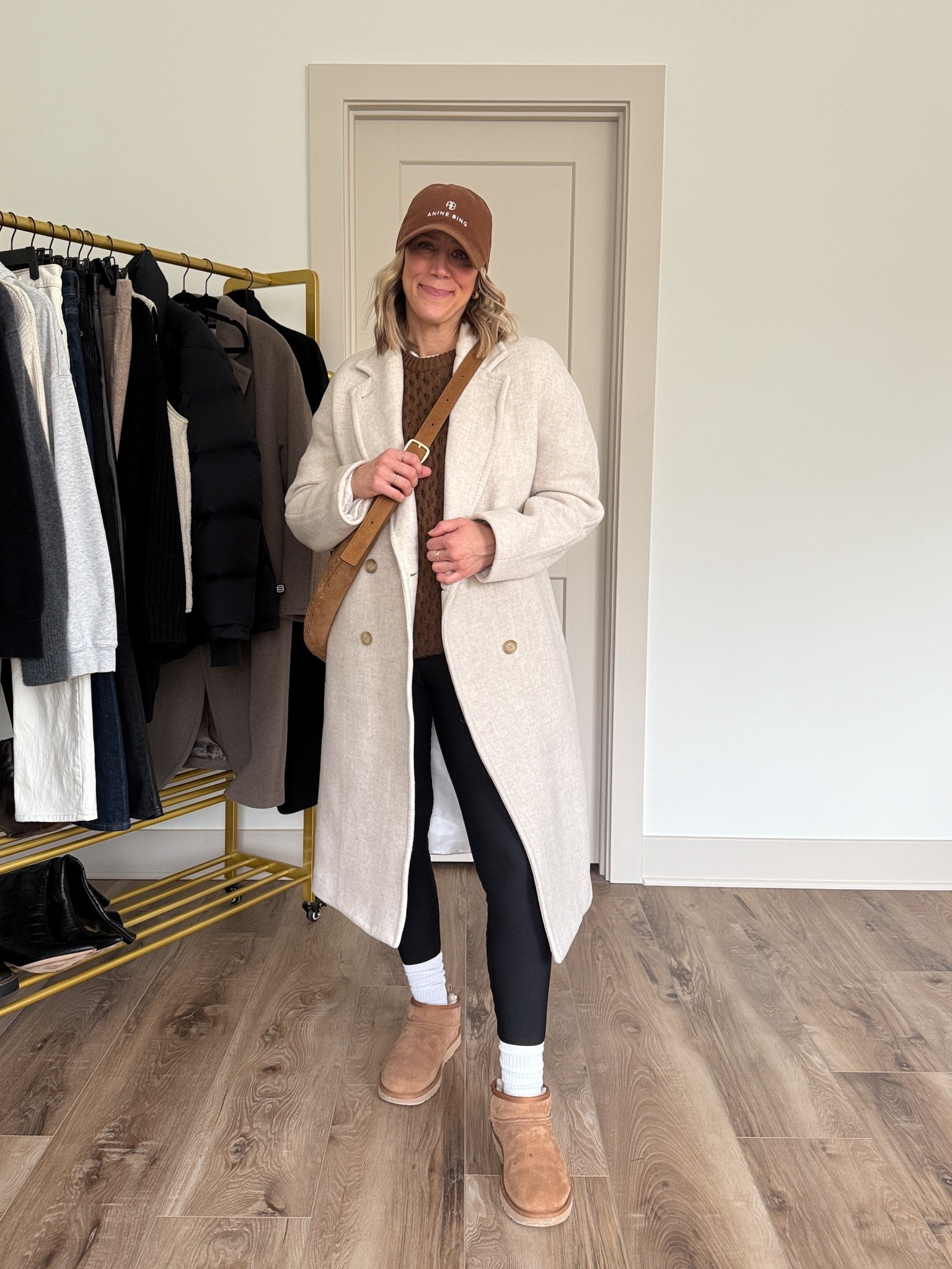 Wearing small leggings, small long sleeve, small sweater, XS coat, boots tts 

#LTKgrwm #LTKootd #LTKOver40