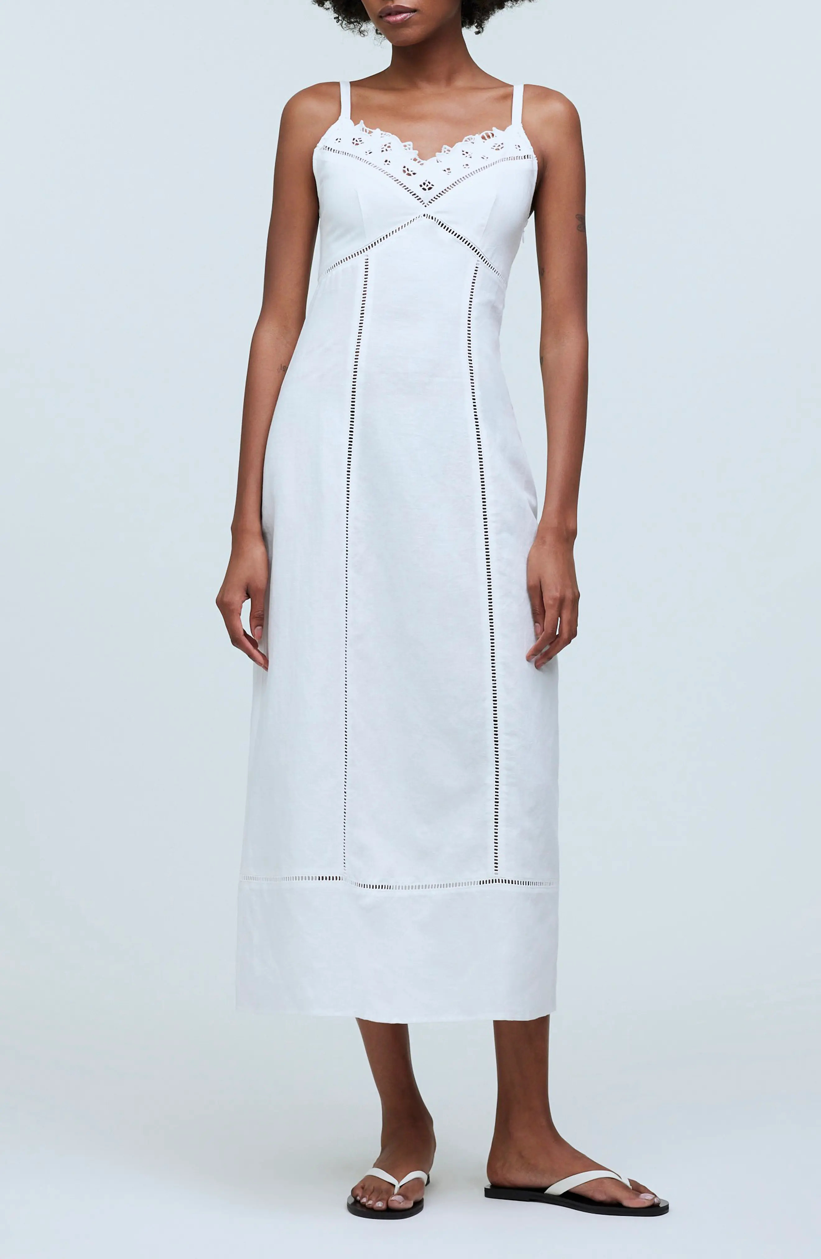 Sweetheart Neck Linen Blend Dress (Women) | Nordstromrack | Nordstrom Rack