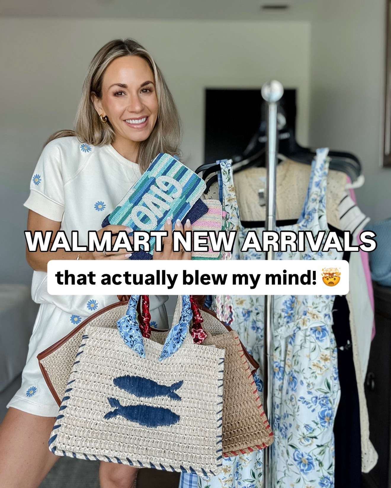Walmart new arrivals that are blowing my mind! The fit and quality are SO good! 🙌🏻✨ Their spring and summer accessories are also so cute and are giving major designer vibes! 

I picked up a little bit of everything from cute beaded bags, to dresses, to even pajamas! 

#LTKgrwm #LTKWorkwear #LTKPetite