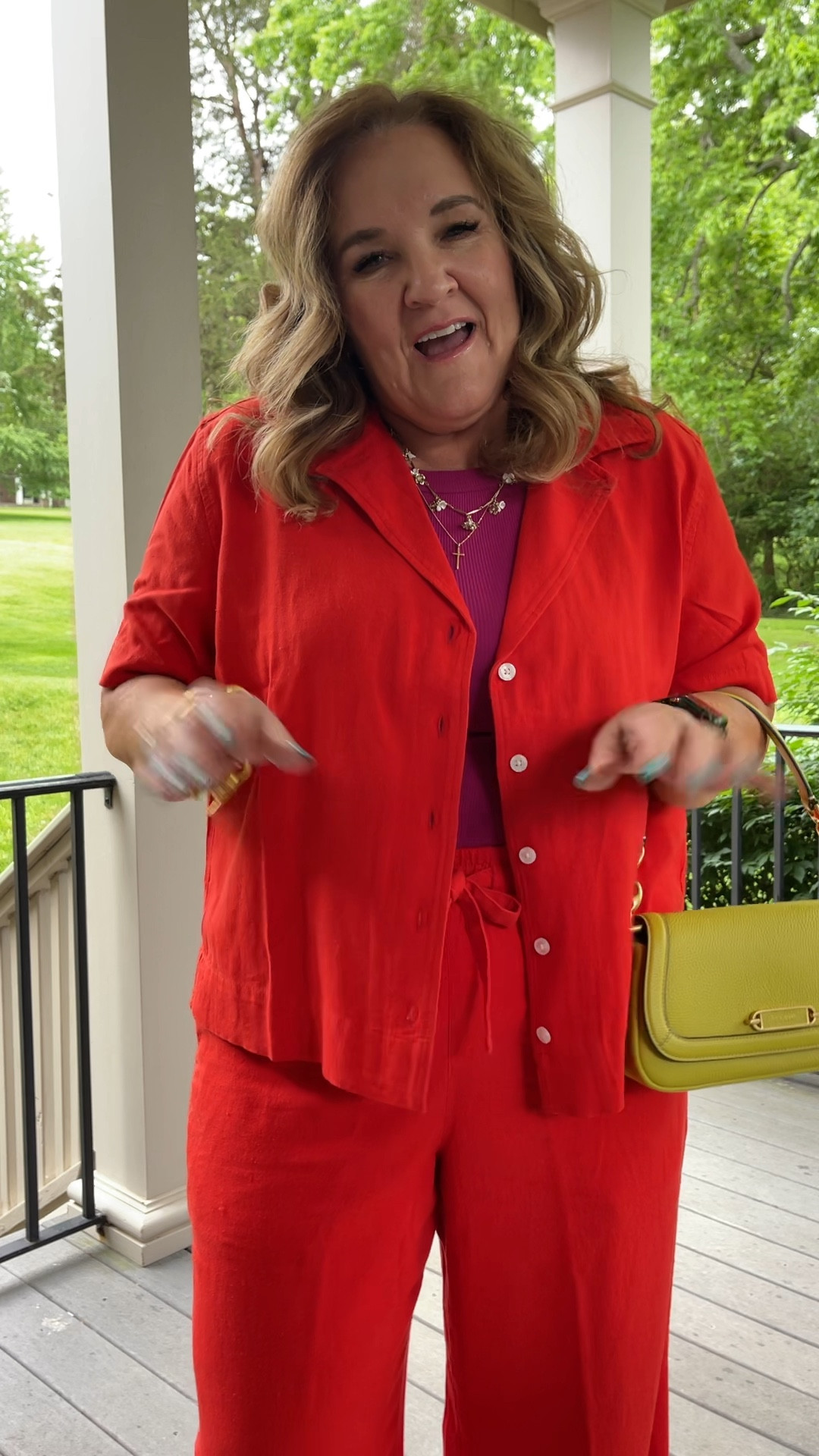 Size L in top and bottom. Linking my favorite tank for underneath. Size L too. 



#LTKunder50 #LTKsalealert #LTKstyletip