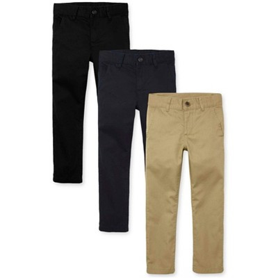 The Children's Place Boys Uniform Stretch Skinny Chino Pants 3-Pack Multi 14S | Target