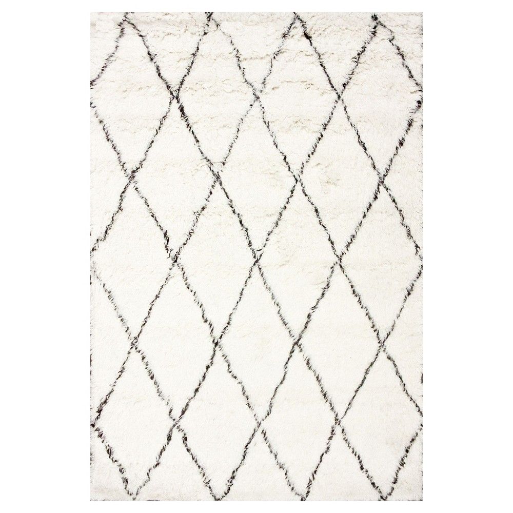 Off White Abstract Tufted Runner - (2'6""x12') - nuLOOM, Adult Unisex, Size: 2' 6"" x 12' Runner, Ivory | Target