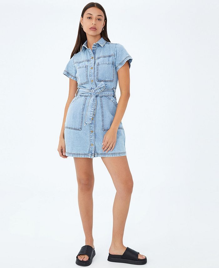 COTTON ON Women's Utility Mini Dress & Reviews - Dresses - Juniors - Macy's | Macys (US)