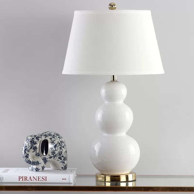 Monroy Triple Gourd Ceramic 27" Table Lamp | Wayfair North America