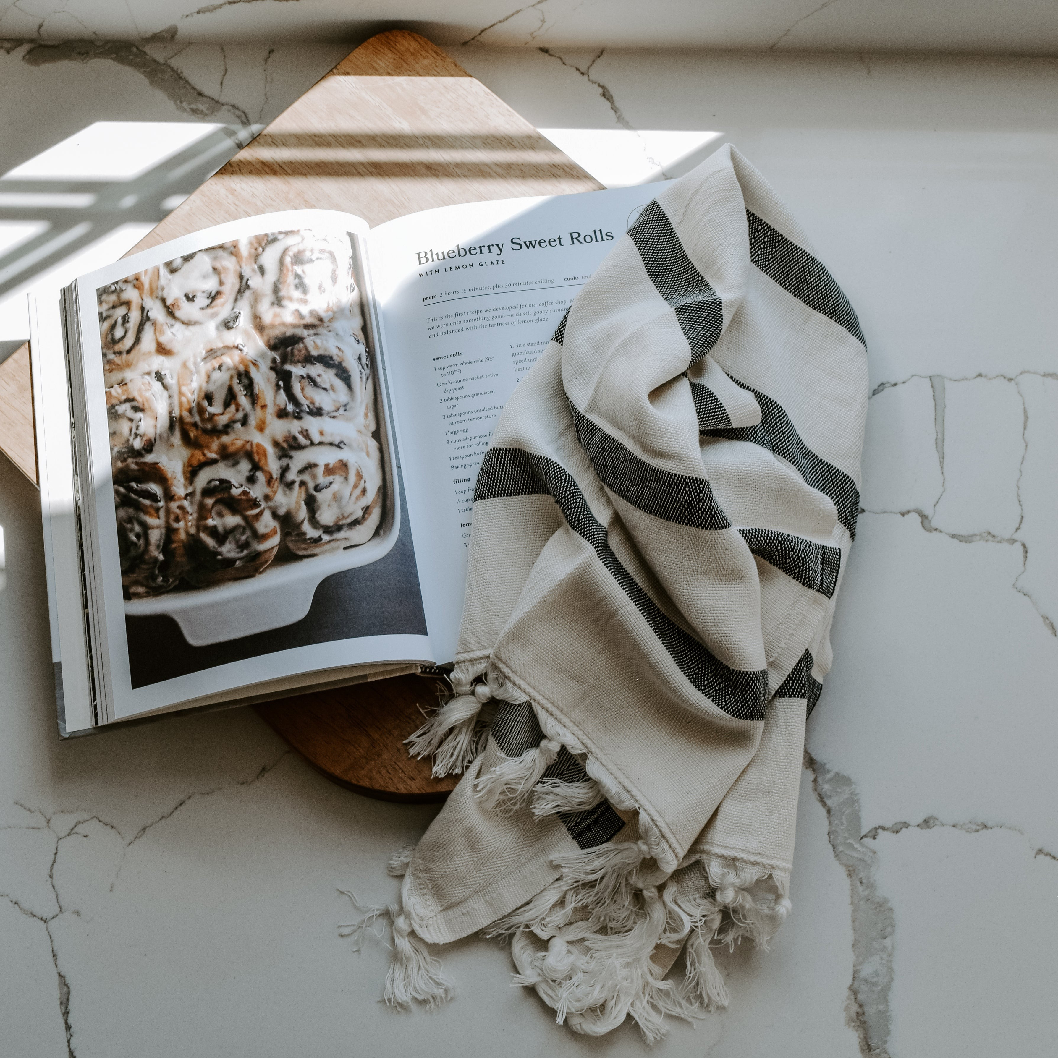 Turkish Cotton + Bamboo Hand Towel - Single Stripe | Sweet Water Decor, LLC