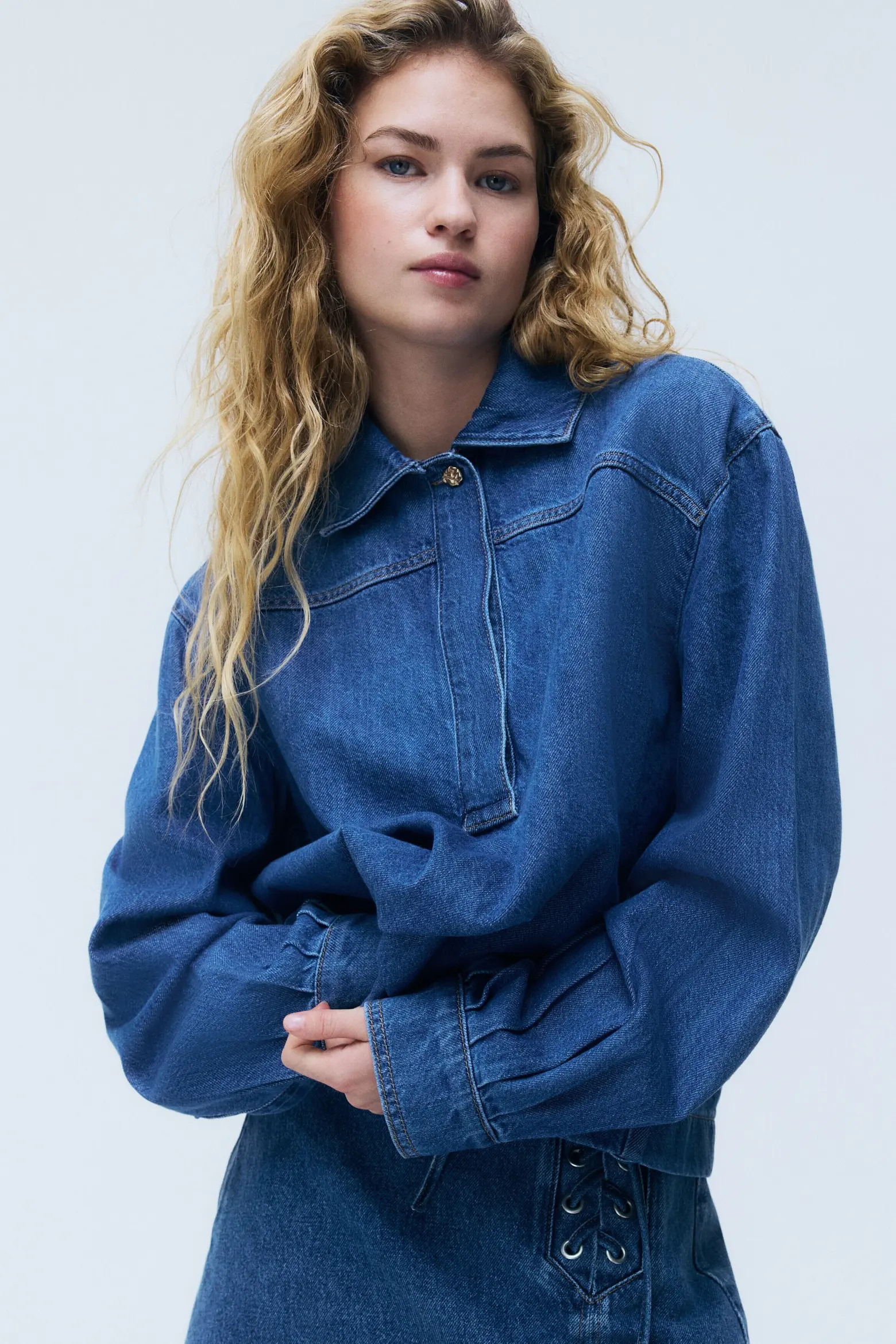 Denim Popover Shirt (Women) | Nordstrom | Nordstrom