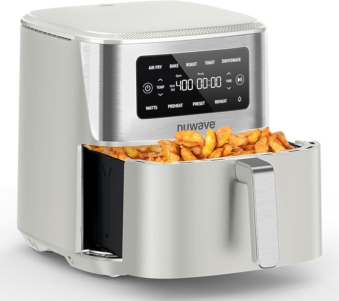 Nuwave Brio Plus 6-in-1 Air Fryer, 7-Qt Large Capacity, 50°F–400°F Precise Temp Control, Non-... | Amazon (US)