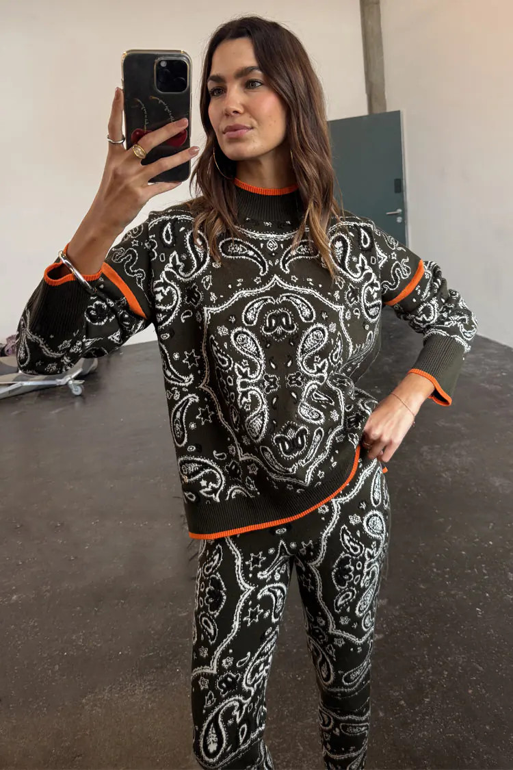 Khaki Bandana Dana Jumper | Never Fully Dressed US