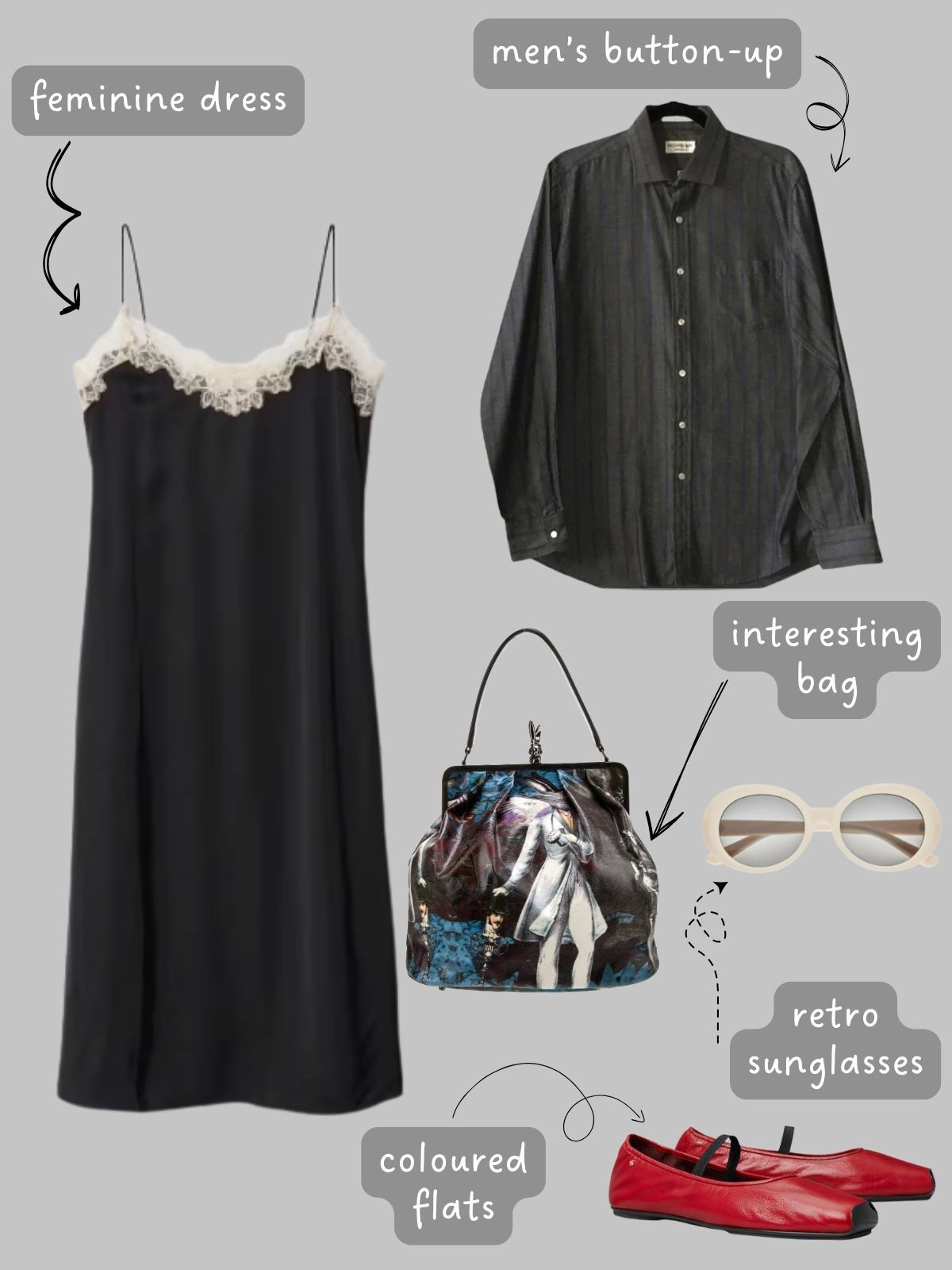 This is an "art school in the summer: eclectic and effortless capsule wardrobe".

You can read the whole post and see the breakdown of our thought process and all of the outfit examples on my blog. 

#summerfashion #secondhandstyle #minimalist #cbk #secondhandfirst  #maximalist #fashionover40  #secondhandfashion #secondhandfinds #secondhandclothes #minimalistfashion #capsulewardrobe #torontostylist #fashionstylist #torontostylists #torontostyleblogger
#minimalistwardrobe 


#LTKStyleTip #LTKSeasonal #LTKOver40